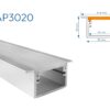 RAP3020 PERFIL DE ALUMINIO DIFUSOR OPAL PISO 1mtr 5 1758988039