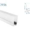RC1936 PERFIL DE ALUMINIO DIFUSOR OPAL 1mtr 5 1758988415