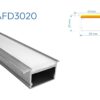 RAFD3020 PERFIL DE ALUMINIO CRUDO DIFUSOR OPAL SILICONA 1mtr 5 1759157354