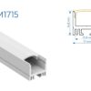 RM1715 PERFIL DE ALUMINIO CON IMAN DIFUSOR OPAL 1mtr 5 1759157406