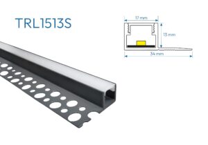 TRL1513S PERFIL TRIMLESS GRIS 1mtr