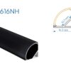 V1616NH PERFIL DE ALUMINIO NEGRO DIFUSOR HUMO PROMO 1mtr 3 1759160076