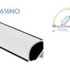 V1616NO PERFIL DE ALUMINIO NEGRO DIFUSOR OPAL 1mtr 4 1759160258