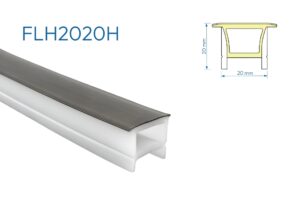 FLH2020H PERFIL SILICONA HUMO 1mtr