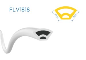 FLV1818 PERFIL SILICONA BLANCO 1mtr