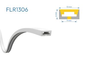 FLR1306 PERFIL SILICONA BLANCO 1mtr