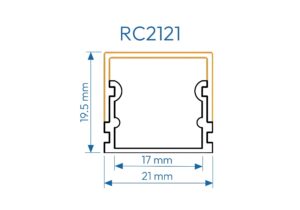 RC2121 PERFIL DE ALUMINIO DIFUSOR OPAL 1mtr 3 7800178 1758989036