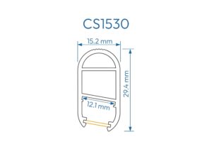 CS1530 PERFIL DE ALUMINIO PARA CLOSETS DIFUSOR OPAL CLOSETS 1mtr 3 7800251 1758300728