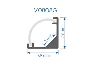 V0808G PERFIL DE ALUMINIO GRIS DIFUSOR OPAL 1mtr 4 7800300 1759159713