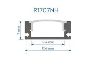 R1707NH PERFIL DE ALUMINIO NEGRO DIFUSOR HUMO 1mtr 3 7800440 1758654897