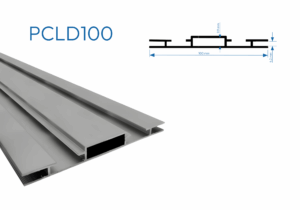 PCLD100 PERFIL CAJA DE LUZ DOBLE CARA 1mtr