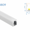 R0809 PERFIL DE ALUMINIO DIFUSOR OPAL 1mtr 5 1760017115