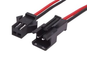 PAREJA CONECTOR NEGRO 2 PINES