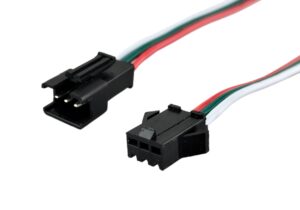 PAREJA CONECTOR NEGRO 3 PINES