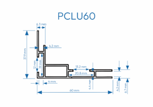 PCLU60 6cm PERFIL CAJA DE LUZ UNA CARA 1mtr 6 7800236 1759775504