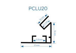 PCLU20 2cm PERFIL CAJA DE LUZ UNA CARA 1mtr 6 7800323 1759775046