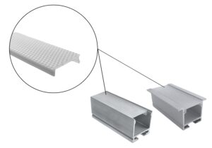 DIFUSOR PRISMA OPAL PARA PERFIL R/RA2020PO