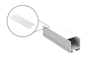 DIFUSOR OPAL PARA PERFIL R/RA2020 *1mtr