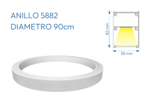 ANILLO PERFIL ALUMINIO 4040 90CM DIAMETRO