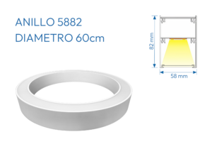 ANILLO PERFIL ALUMINIO 5882 60CM DIAMETRO