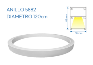 ANILLO PERFIL ALUMINIO 5882 120CM DIAMETRO