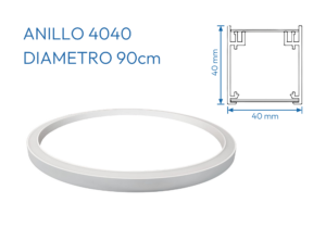 ANILLO PERFIL ALUMINIO 5882 90CM DIAMETRO