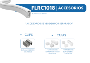 FLRC1018 PERFIL SILICONA BLANCO 1mtr 2 01749228071