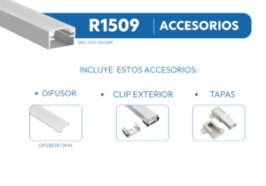 R1509 PERFIL DE ALUMINIO DIFUSOR OPAL 1mtr 2 01749214271