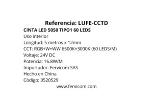 CINTA LED 5050 SS RGB+W+WW 24V 4 01764951741