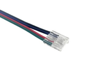 CONECTOR CLIP 4 PINES INVISIBLE COB RGB CON CABLE