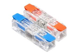 CONECTOR DE PALANCA 2POLOS 4P TRANSPARENTE RECTO