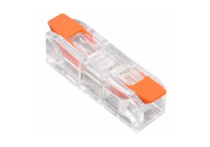 CONECTOR DE PALANCA 1POLO 2P TRANSPARENTE RECTO