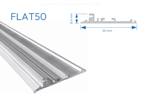 FLAT50 PERFIL ALUMINIO PARA DOBLAR *2.5MTR